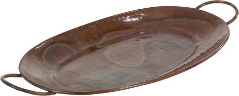 Deco 79 Rustic Metal Tray, 27"x24"x22", Copper in Saudi Arabia