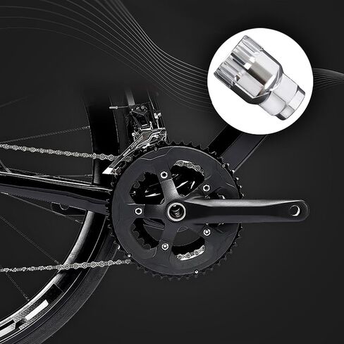 2 Pcs Bike Bicycle Bottom Bracket Removal Sleeve Tool for Shimano FSA, LP, VP - Compatible with Octalink, ISIS (Slive) in Saudi Arabia