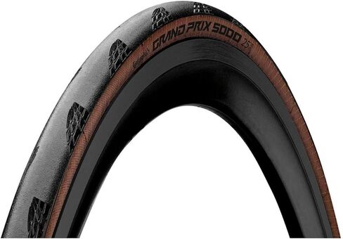 Continental Pair Grand Prix 5000 Folding Tires 700x25c Black Transparent 700c, 700x25 in Saudi Arabia