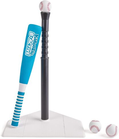 Kidoozie EZ-Adjust T-Ball Set - Height-Adjustable T-Ball Set for Kids - Soft Foam Bat and 3 Tee Balls Included, Medium in Saudi Arabia