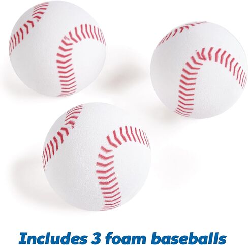 Kidoozie EZ-Adjust T-Ball Set - Height-Adjustable T-Ball Set for Kids - Soft Foam Bat and 3 Tee Balls Included, Medium in Saudi Arabia