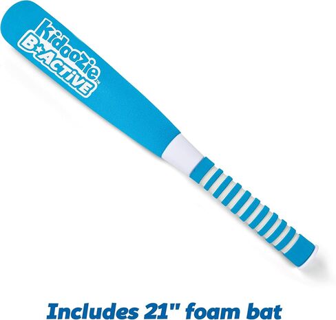Kidoozie EZ-Adjust T-Ball Set - Height-Adjustable T-Ball Set for Kids - Soft Foam Bat and 3 Tee Balls Included, Medium in Saudi Arabia