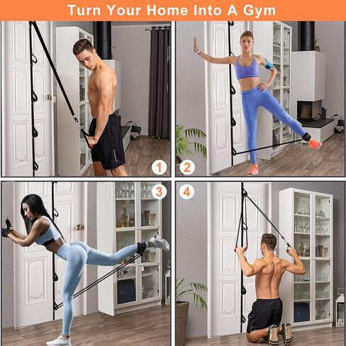 Upgraded Door Anchor Strap for Resistance Bands, Workout Resistance Band Door Anchor with Portable Storage Bag, Secure Multi Point Anchor Gym for Home Fitness(Bands Not Include) in Saudi Arabia