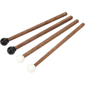 4Pcs 16.5cm Steel Tongue Drum Mallet,Percussion Instrument Parts,Rubber Drumstick for for Kids and Adult Beginner