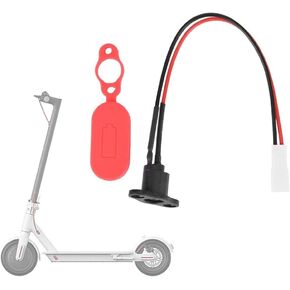 FEC tech GLDYTIMES Charger Port Cover with Charging Line Replacement for Xiaomi MIJIA M365 Electric Scooter