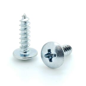 100 Qty #6 x 1/2" Zinc Plated Phillips Truss Head Wood Screws (BCP536)