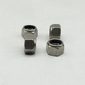 M5-.80 Stainless Hexagonal Nylon Lock nut (100 Pack), by SANTIE, 304 (18-8) Stainless Hexagonal Nylon Lock nut
