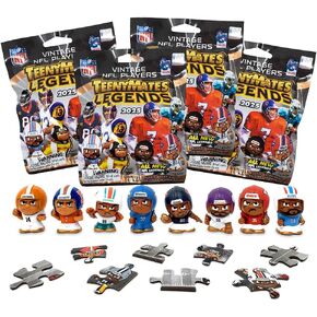 Teenymates Party Animal Legends 2024 NFL Series 3 Figures Blind Bags Gift Set Party Bundle - 4 Pack