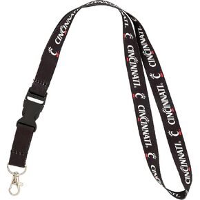 Desert Cactus University of Cincinnati Lanyard Bearcats UC Keychain Car Keys College ID Badge Holder Detachable Breakaway Snap Buckle (Lanyard 1)
