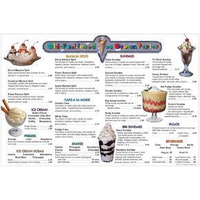 Remedia Publications REM101D Menu Math: Old Fashioned Ice Cream Parlor, 6 Extra Menus, 0.24 Height, 8.35 Wide, 11.1 Length (6 per Package)