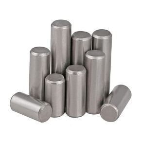 304 Stainless Steel Dowel Pin, Silver M5x45mm Shelf Pegs Support Cylindrical Shelves Pin Rod Fasten Elements, 5 Pcs