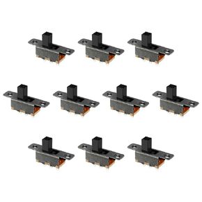 Toggle Switch Latching Slide Control 3 Pin 1P2T, [for Electronic Projects] - 4mm/47 Pcs
