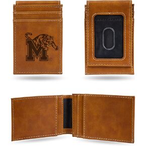 Rico Industries LEFPW Laser Engraved Front Pocket Wallet, Brown