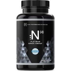HPN N(4) Icelandic Omega-3 Fish Oil, 3,000 mg DHA & EPA | Increase Muscle Growth, Joint, and Brain Health | No Heavy Metals or Toxins | 90 Softgel Capsules