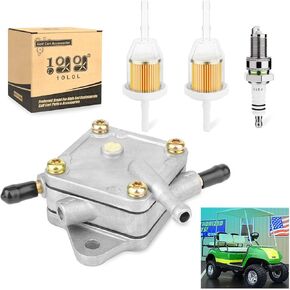 10L0L Golf Cart Fuel Pump Kit for Yamaha G16 G20 G22 4-Cycle Golf Cart 1996-2007, with Fuel Filter and Spark Plug, Replace OEM JN6-F4410-00-00, S FP-003 5910