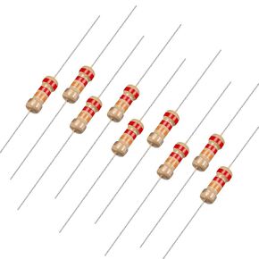 uxcell 50Pcs 22K Ohm Resistor, 1/4W 5% Tolerance Carbon Film Resistors, 4 Bands for DIY Electronic Projects and Experiments