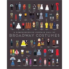 Pop Chart | Curtain Call of Broadway Costumes | 16" x 20" Art Poster | History of Shows Including Hamilton | Wall Decor for Show Tunes, Drama, and Theater Fans | 100% Made in the US