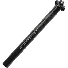 Carbon SeatPost 30.8 350mm Litetop 3K Carbon Fiber Bike Seatpost Suitable for Most Bicycle Mountain Bike Road Bike MTB MTN BMX (Black)