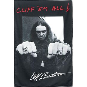 Metallica Cliff Burton Textile Poster Flag 42x28 inch