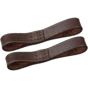 حلقات حفظ القطع الجلدية، حلقات فولمر، حصان حفظ القطع، قطع إنجليزية للخيول، حافظات الخد الكاملة، زوج- 3.54 × 0.47 بوصة in Kuwait