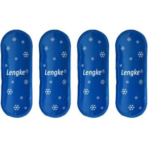 Exceart 4PCS Gel Cold Pack Gel Ice Bag Reusable Care Ice Bag Storage Cooler Carrier for Outdoor Travel Insulin Supplies(Blue)