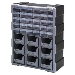 FSE Quantum PDC-930BK Plastic Drawer Cabinet, 6-1/4"L x 15"W x 18-3/4"H