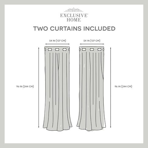 Exclusive Home Jamaica Palm Indoor/Outdoor Light Filtering Grommet Top Curtain Panel, 54"x84", Green, Set of 2 in Saudi Arabia