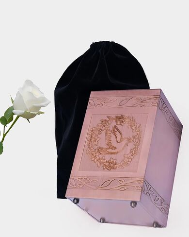 Urns for Human Ashes Adult Male or Female, Adult urn with a dove of peace, Comes with Velvet Storage Bag, Holds 250 Cubic Inches in Saudi Arabia