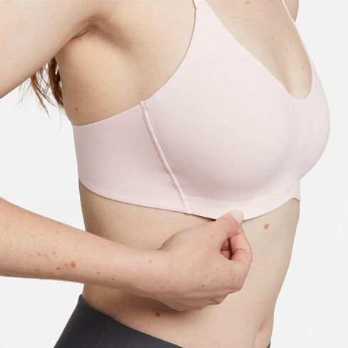 حمالة صدر رياضية مبطنة لدعم الضوء للنساء من Nike Alate Minimalist، وردي فاتح مقاس XXL (F-G)، مقاس XX-Large Plus in Saudi Arabia