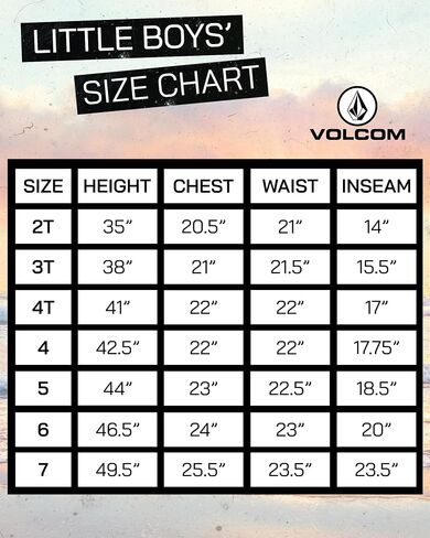 Volcom Baby Boys Swimsuit Set 2 Piece Short Sleeve Rash Guard & Swim Trunks | Lightweight Quick-Dry Fabric for Pool or Beach Play, Comfortable Coverage Great for Summer Outings in Saudi Arabia