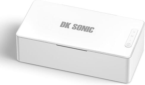 منظفات بالموجات فوق الصوتية DK SONIC، منظف المجوهرات بالموجات فوق الصوتية 42 كيلو هرتز مع وضع 3 مؤقت مثالي لتنظيف المجوهرات والنظارات والساعة وأطقم الأسنان. (450 مل - 0.09 جالون) in Kuwait