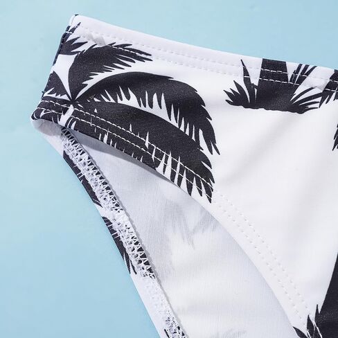 Toddler Girls Swimsuit Ruffle Swimwear Kids Two Piece Bathing Suits Beach Bikini Set in Kuwait