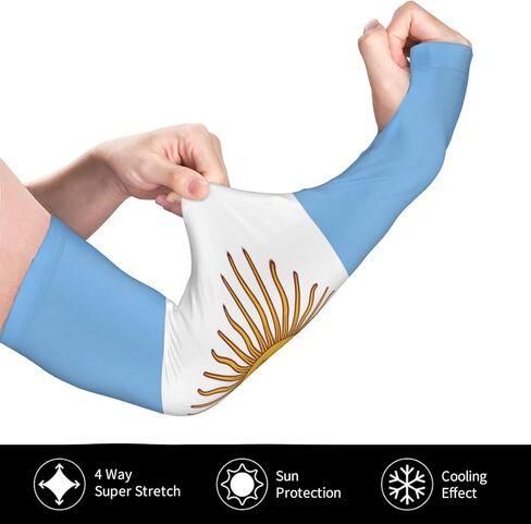 Cute Flag Arm Sleeves for Men Women Sun Protection Sleeves Arm Sleeves Cooling Sleeves in Saudi Arabia
