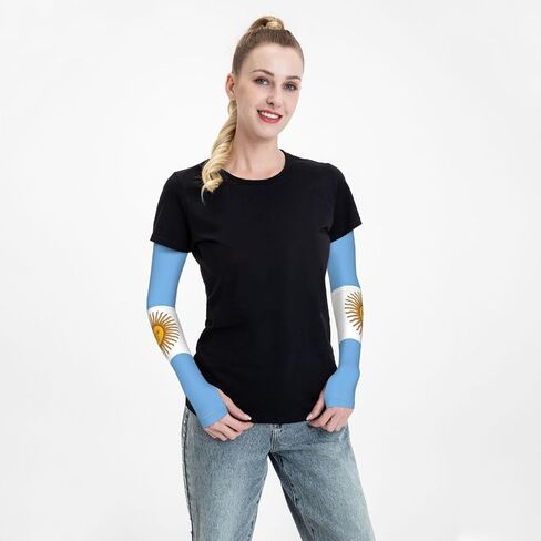 Cute Flag Arm Sleeves for Men Women Sun Protection Sleeves Arm Sleeves Cooling Sleeves in Saudi Arabia