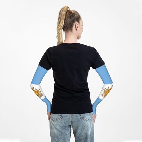 Cute Flag Arm Sleeves for Men Women Sun Protection Sleeves Arm Sleeves Cooling Sleeves in Saudi Arabia