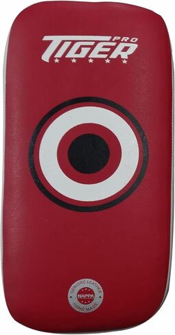 وسادات جلدية تايلاندية - باللونين الأسود والأبيض - وسادات بمقبض قوي، تصميم مستوحى من تايلاند، التدريب على الملاكمة، فنون الدفاع عن النفس، التايكوندو، الرياضات القتالية - خياران للألوان in Kuwait