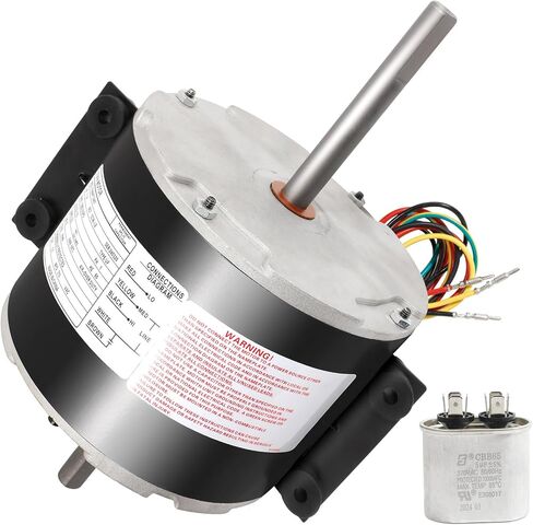 3315332.005 محرك مروحة تيار متردد، بديل محرك مروحة genteq F48AF70A61، متوافق مع Dometic Brisk Air II، 1/4 حصان، 115 فولت، 3.3 أمبير، 1585 دورة في الدقيقة، 3 سرعات OEM 3315332.005 محرك مروحة RV in Kuwait