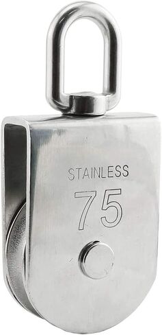 M75 Lifting Single Pulleys Block Suspension Traction Pulleys 304 Stainless Steel 1pcs in Saudi Arabia