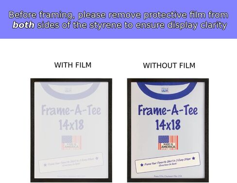 Frame USA "Frame-A-Tee Series، 14x18، إطار تي شيرت خشبي أسود للقمصان الكبيرة والمقاس XL in Saudi Arabia