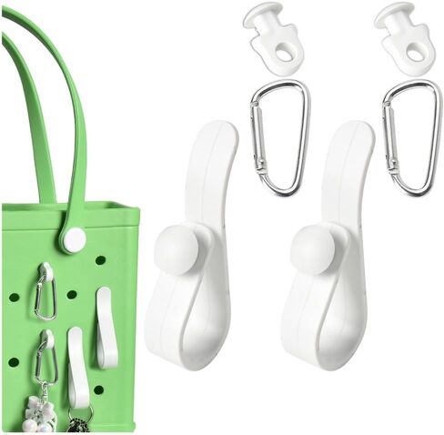 Bogg Bag Accessories Charm for Girls Women Bogg Bag Keychain Clips for Beach Bag Insert Hooks 4PCS Charm Hooks Set in Saudi Arabia