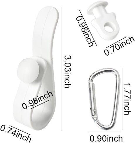 Bogg Bag Accessories Charm for Girls Women Bogg Bag Keychain Clips for Beach Bag Insert Hooks 4PCS Charm Hooks Set in Saudi Arabia