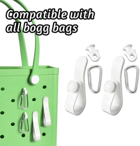 Bogg Bag Accessories Charm for Girls Women Bogg Bag Keychain Clips for Beach Bag Insert Hooks 4PCS Charm Hooks Set in Saudi Arabia