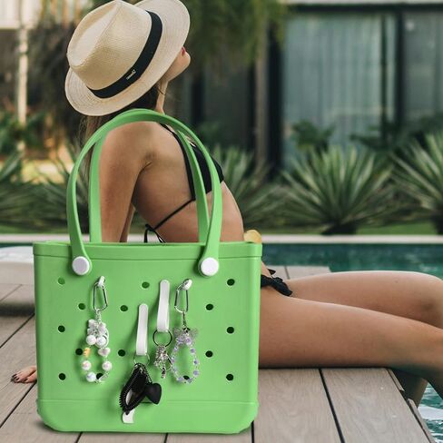 Bogg Bag Accessories Charm for Girls Women Bogg Bag Keychain Clips for Beach Bag Insert Hooks 4PCS Charm Hooks Set in Saudi Arabia