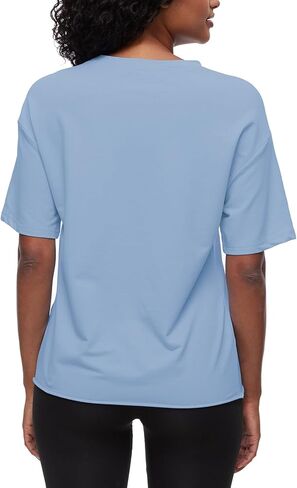 تيشيرتات نسائية كبيرة الحجم بأكمام قصيرة صيفية بلوزات أساسية برقبة دائرية وقمصان للتمرين 100% قطن تي شيرت مع جيب in Kuwait