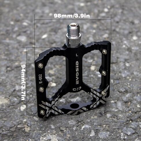 دواسات الدراجة الجبلية، دواسات دراجة الطريق، دواسات مسطحة للدراجة 3 محمل NBK ألومنيوم 9/16 بوصة، منصة خفيفة الوزن تحمل مختومة لدراجة الطريق الجبلية BMX MTB in Kuwait