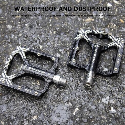 دواسات الدراجة الجبلية، دواسات دراجة الطريق، دواسات مسطحة للدراجة 3 محمل NBK ألومنيوم 9/16 بوصة، منصة خفيفة الوزن تحمل مختومة لدراجة الطريق الجبلية BMX MTB in Kuwait