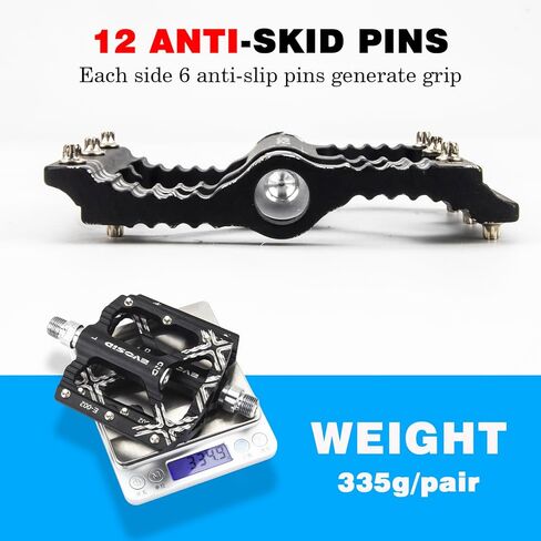 دواسات الدراجة الجبلية، دواسات دراجة الطريق، دواسات مسطحة للدراجة 3 محمل NBK ألومنيوم 9/16 بوصة، منصة خفيفة الوزن تحمل مختومة لدراجة الطريق الجبلية BMX MTB in Kuwait