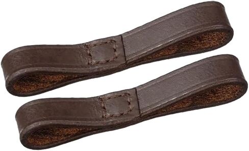 حلقات حفظ القطع الجلدية، حلقات فولمر، حصان حفظ القطع، قطع إنجليزية للخيول، حافظات الخد الكاملة، زوج- 3.54 × 0.47 بوصة in Kuwait