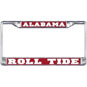 University of Alabama Crimson Tide Silver Metal License Plate Frame