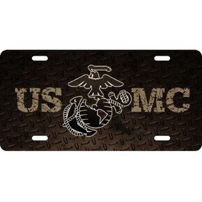 US Marine Corps USMC EGA Diamond License Plate
